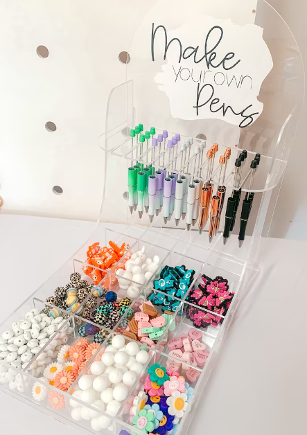 Pen Bar Display with Tray